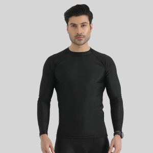 2024 Private Label Compression Men's T-shirt Long Sleeve