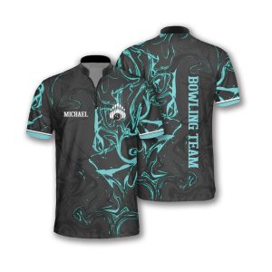 Dye Sublimated Full Printing Bowling Jersey Custom Team Logo Blanks For Men